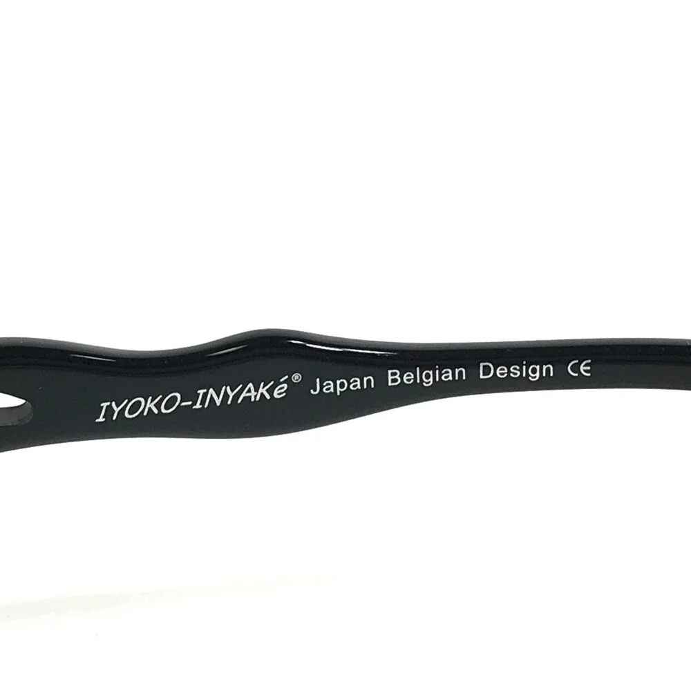Iyoko-Inyake Eyeglasses Frames IY282 Col.6 Black Rectangular Full Rim 53-17-138